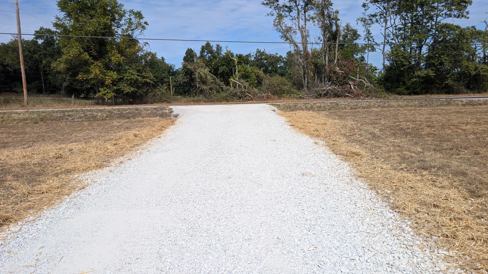 Gallery photos for New Gravel Driveway Installation Nearly Complete on Rural Property: Image #7