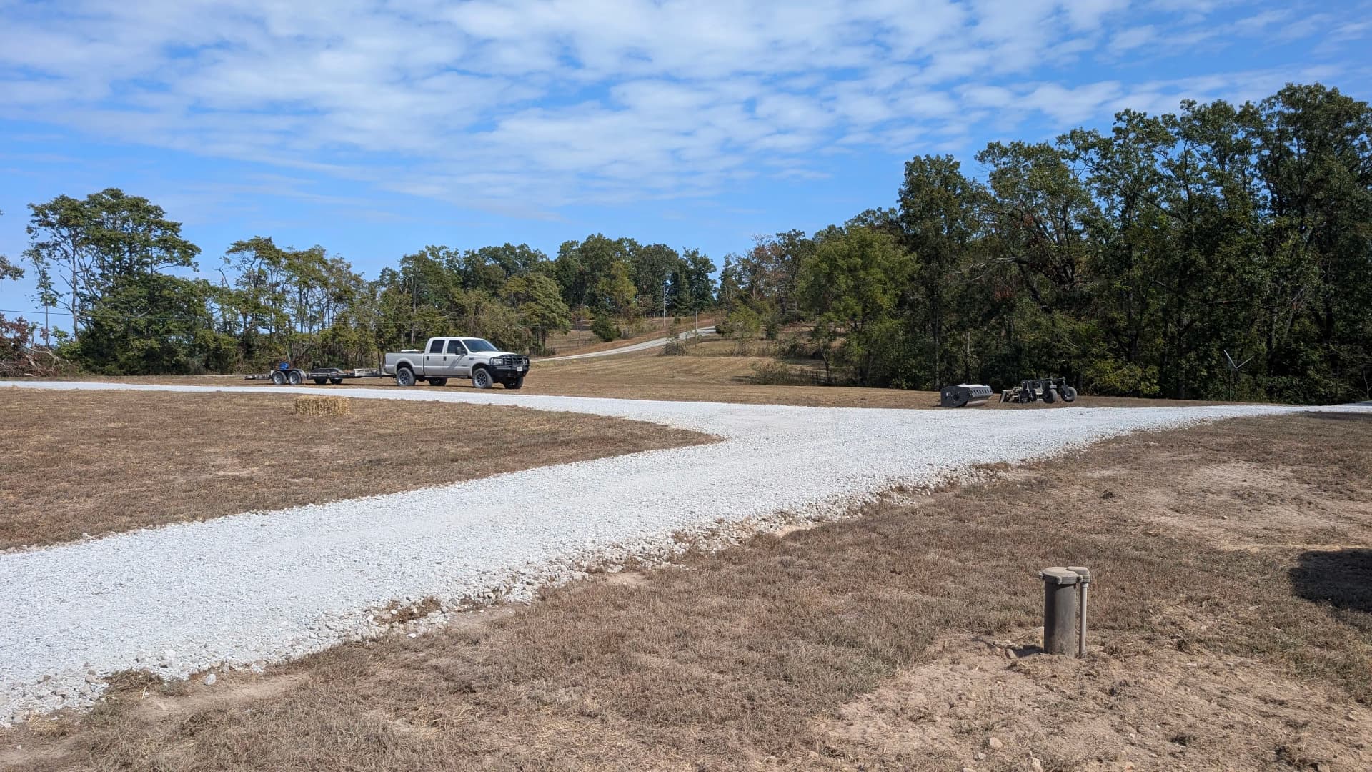 Gallery photos for New Gravel Driveway Installation Nearly Complete on Rural Property: Image #6