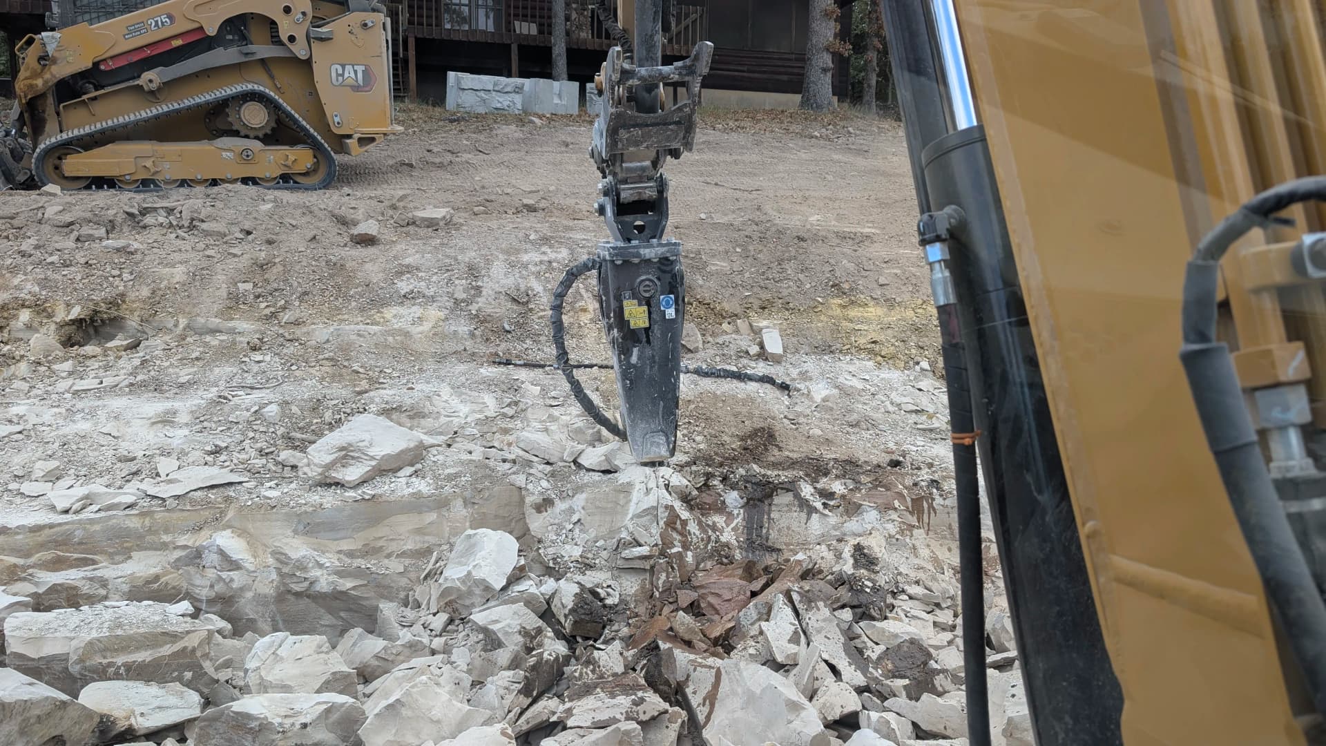 Gallery photos for Rock Busting and Site Prep for a New Retaining Wall: Image #2
