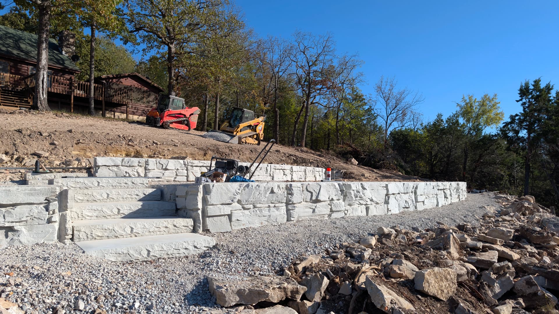 Gallery photos for Second Retaining Wall Set on a Stunning Lakefront Property: Image #1