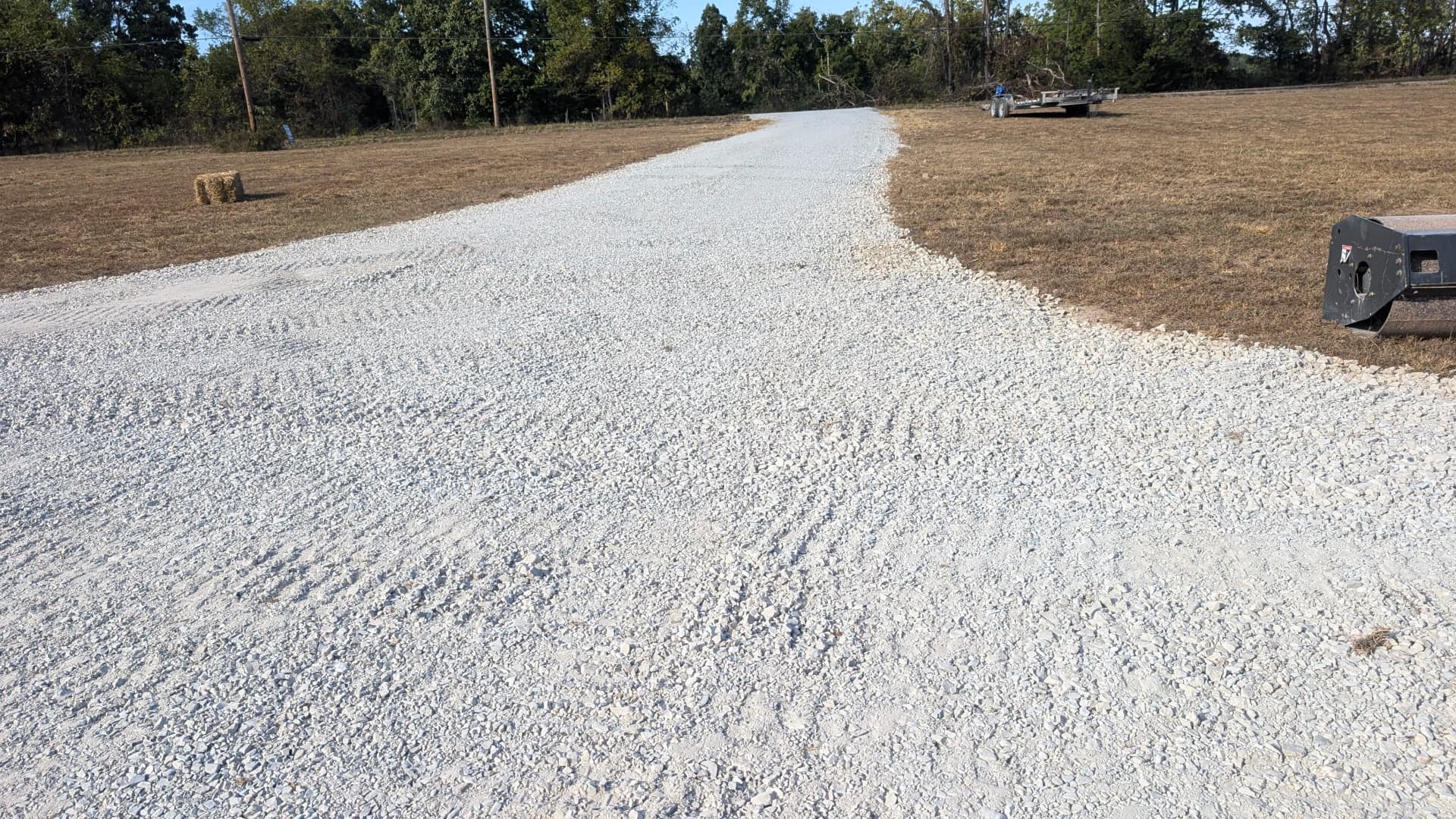 Gallery photos for New Gravel Driveway Installation Nearly Complete on Rural Property: Image #4