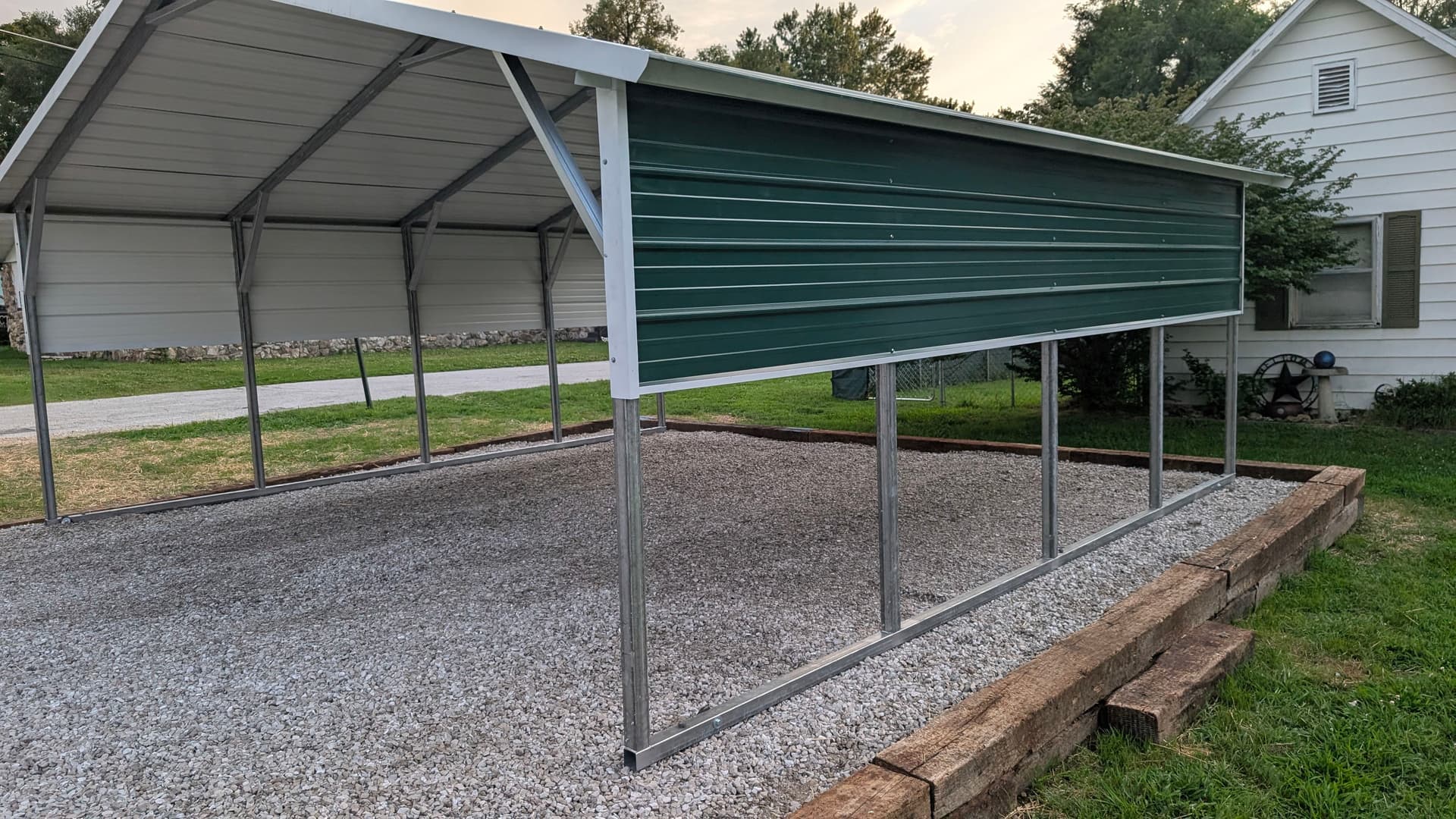 New Carport and Gravel Driveway Built for Everyday Use