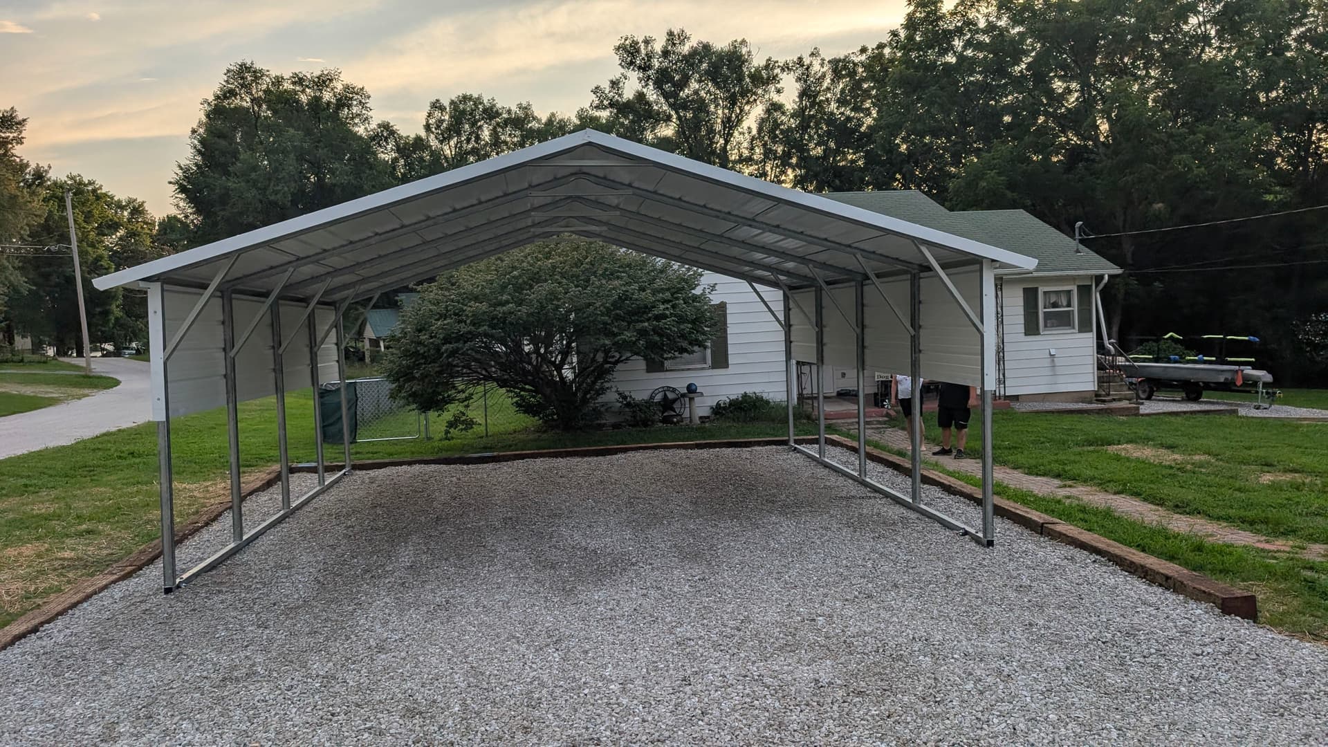 New Carport and Gravel Driveway Built for Everyday Use