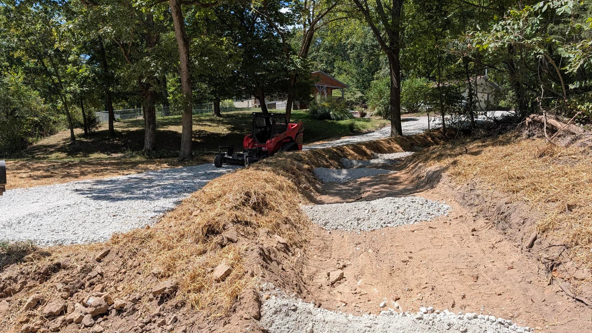 Gallery photos for Gravel Driveway Installation with Heavy-Duty Erosion Control: Image #1