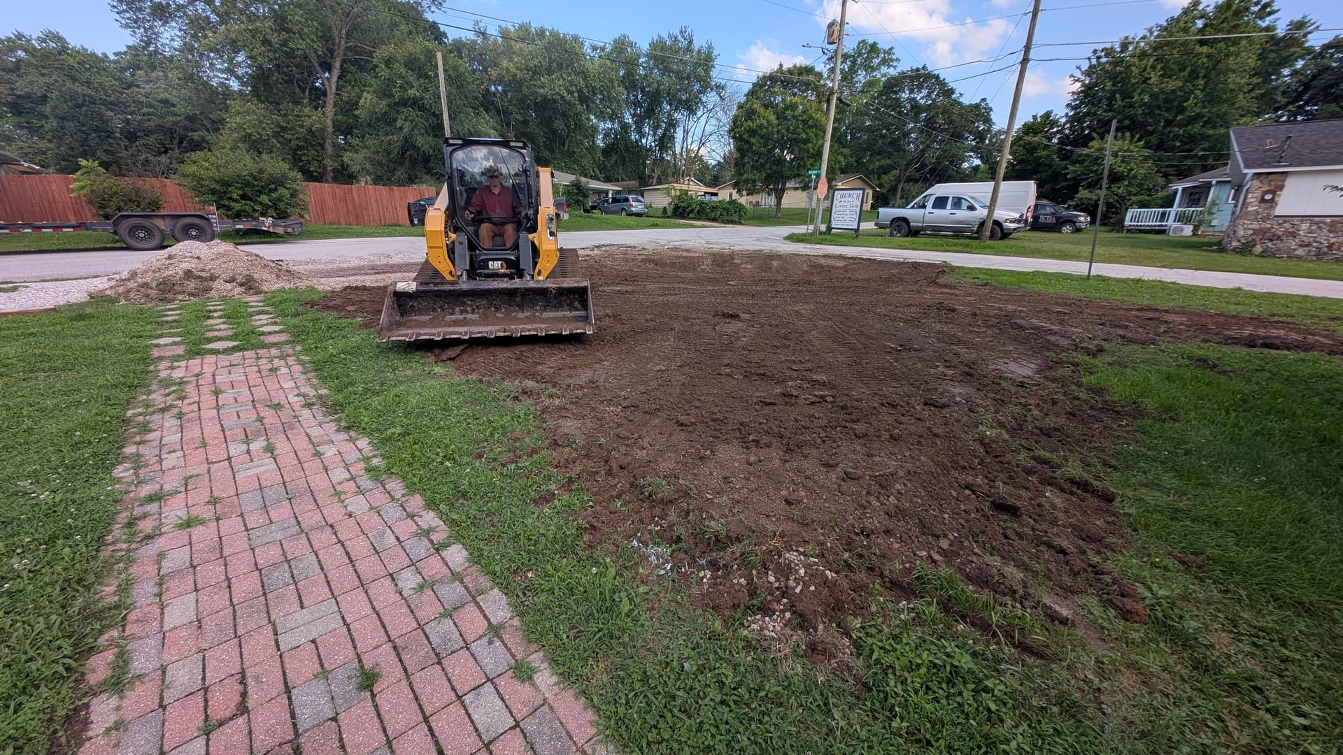 Gallery photos for Carport Site Prep and Yard Leveling Underway in Ava Missouri: Image #1
