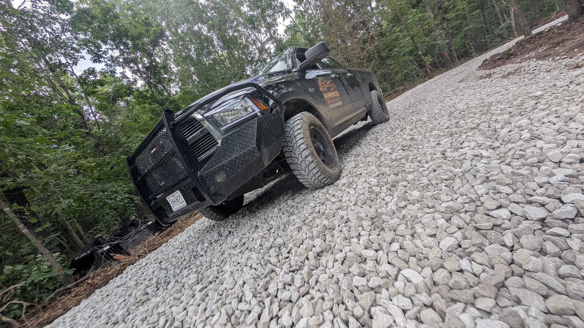 Gallery photos for Gravel Driveway Cut Through the Woods for Clean Property Access: Image #3