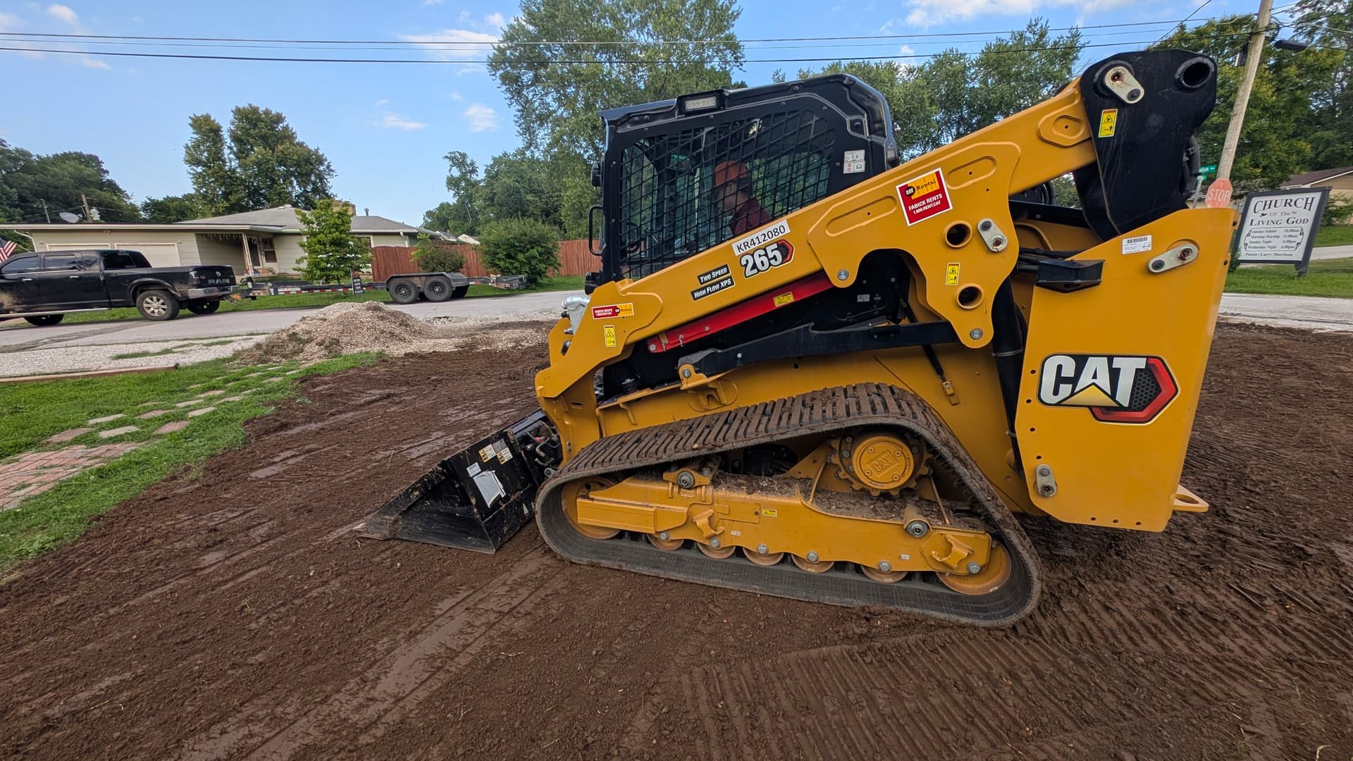 Carport Site Prep and Yard Leveling Underway in Ava Missouri image